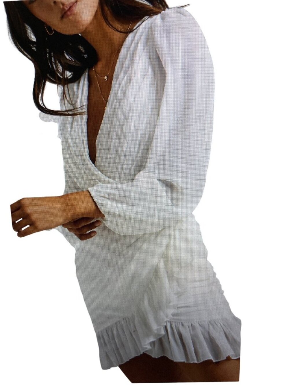 Showpo Can I Be Your Honey Mini Dress White  Sz 16  NWT